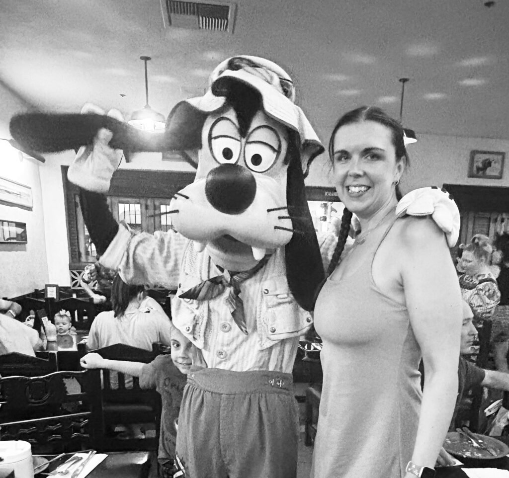 IMG_3689 An image of me stood with Goofy in a restaurant for the about me page